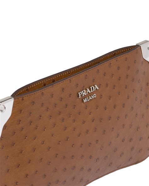 Prada Sidonie ostrich leather bag